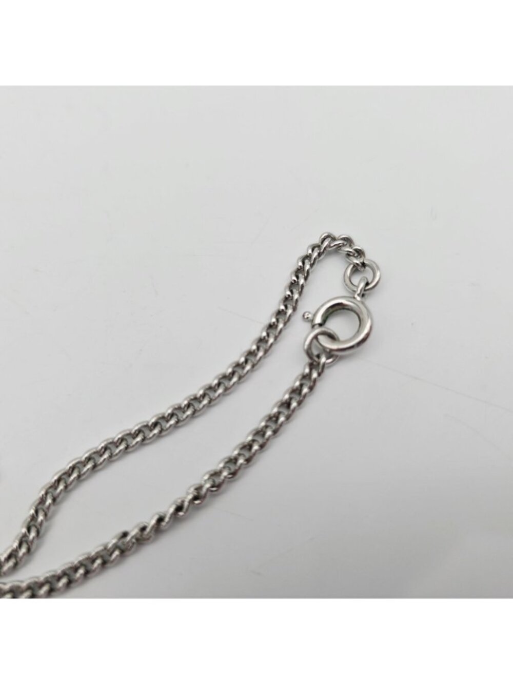 Celtic Cross Pendant Necklace Silver-Tone Chain Intricate Detailing - Picture 6 of 6